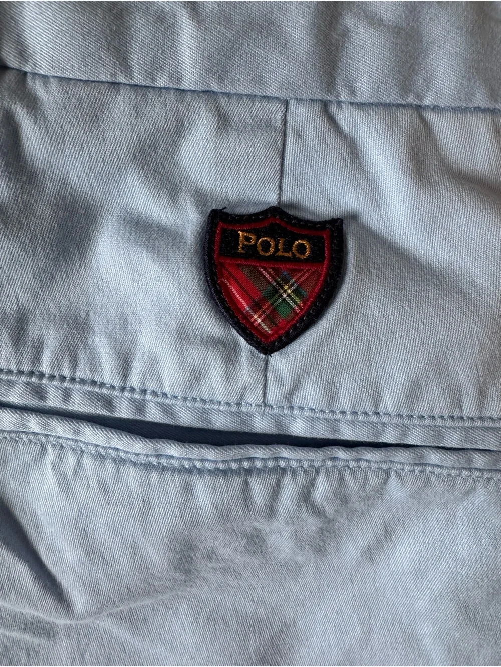 Polo by Ralph Lauren Light Blue Flat Front Men's Shorts